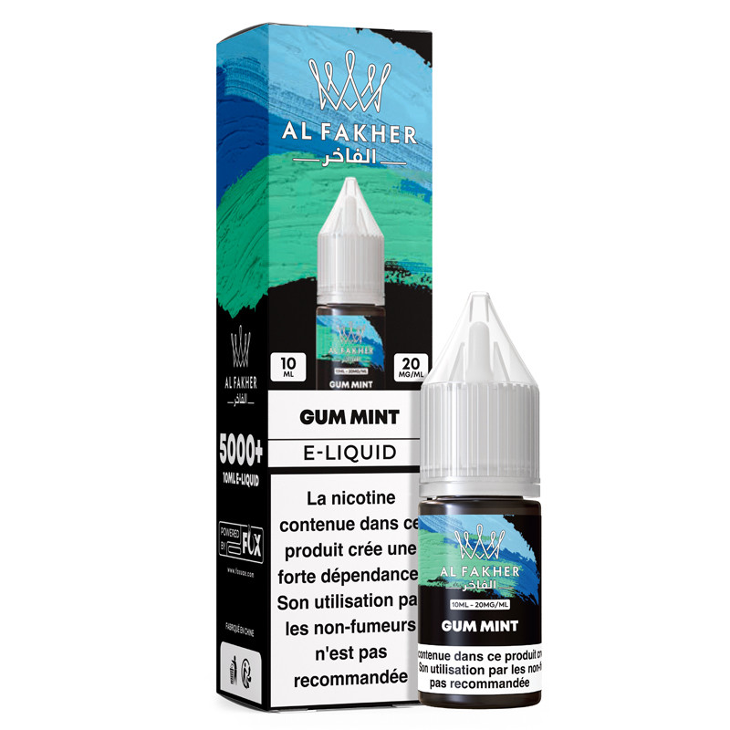 al fakher gum mint salt 10ml (5 pièces) Al Fakher Gum Mint Salt 10ml (5 pièces)
