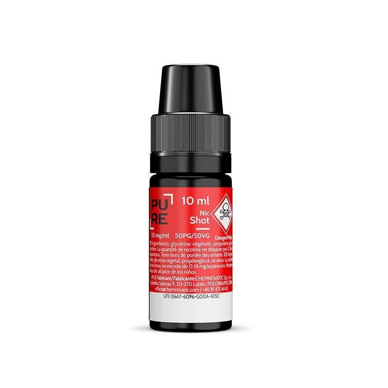 booster pure nic shot 20 mg/ml Booster PURE Nic Shot 20 mg/ml