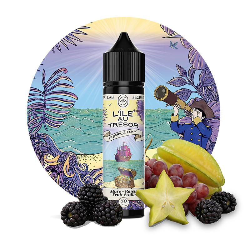 l'Île au trésor purple bay 50ml E-liquide L'Île au Trésor Purple Bay 50ml – Secret's Lab